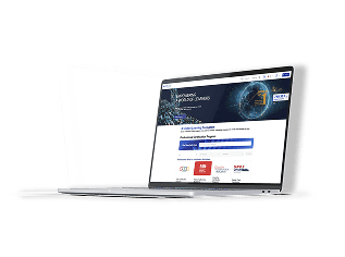 Blue Ocean Academy LMS on a laptop