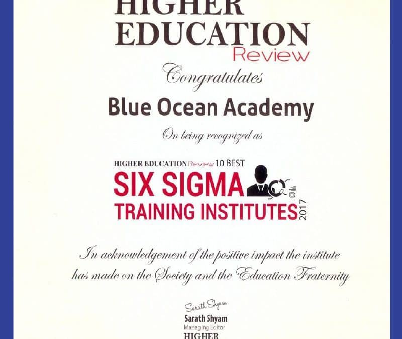 10 best Six Sigma Training Institutes World Wide
